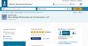 reviews on Better Business Bureau