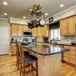 Nice new remodel of kitchen farm house